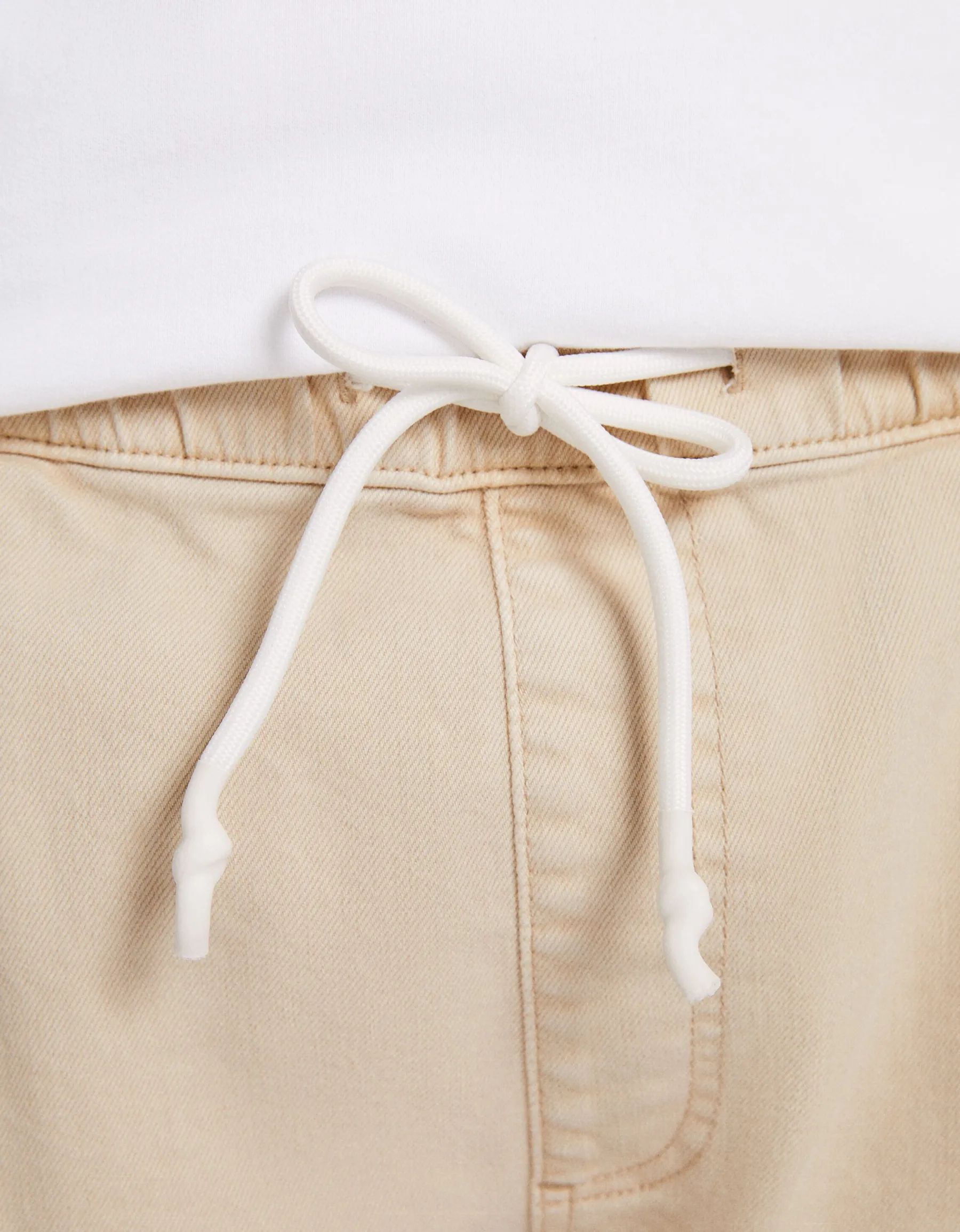 BERSHKA Jean jogger coloré déchirures Blanc Shop