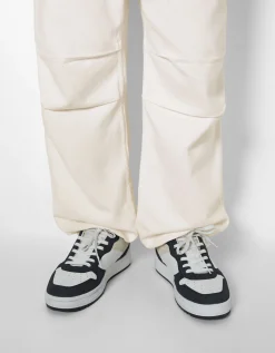 BERSHKA Jean parachute Bleu Shop