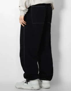 BERSHKA Jean parachute Bleu New