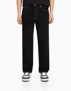 BERSHKA Jean 90's wide Bleu Best Sale