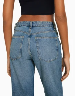 BERSHKA Jean straight Bleu clair Best Sale