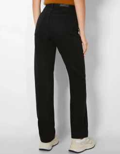 BERSHKA Jean straight Bleu Sale