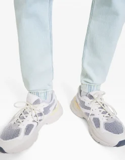 BERSHKA Jeans jogger Bleu lavé Best Sale