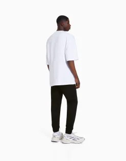 BERSHKA Jeans jogger Bleu lavé Discount