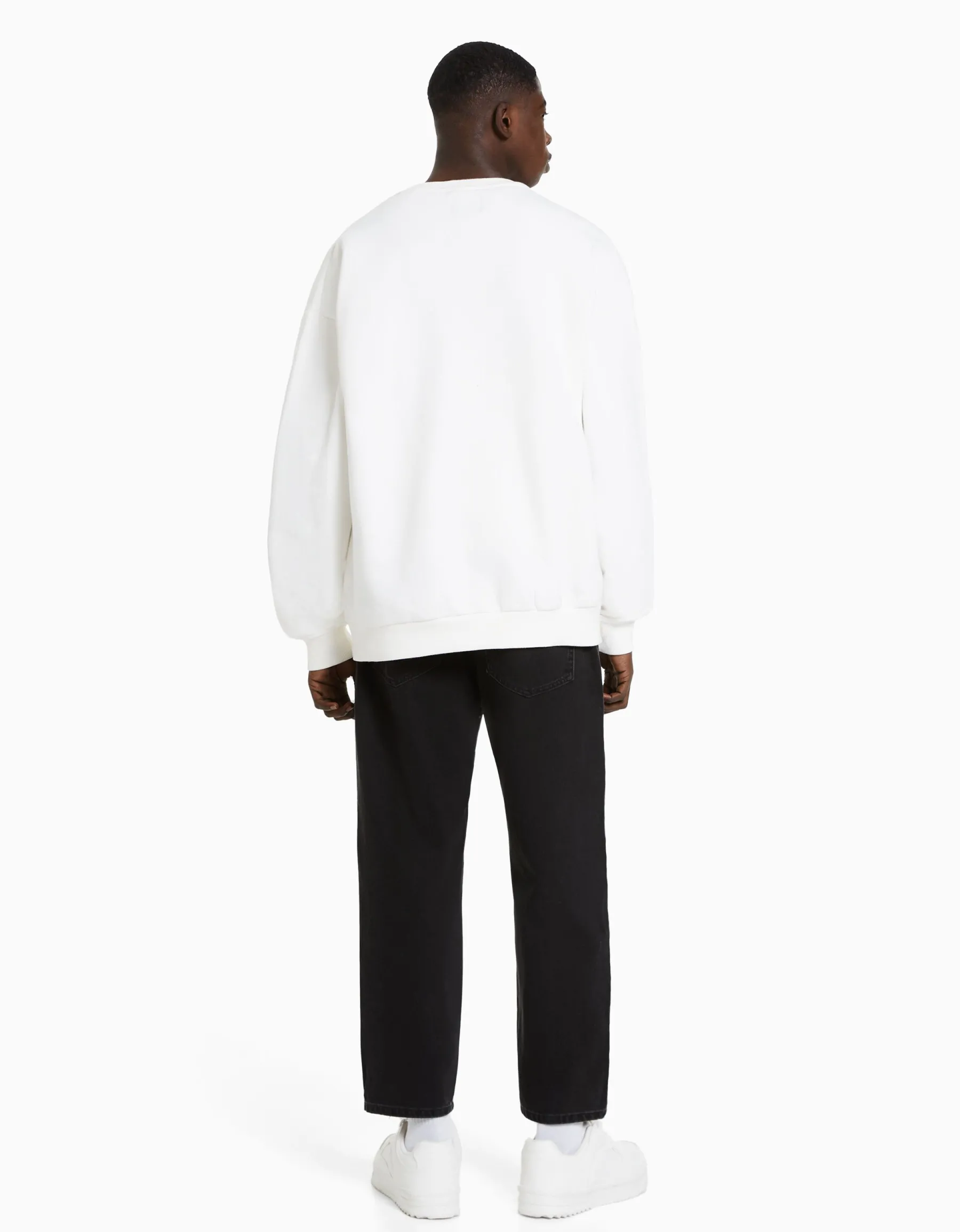 BERSHKA Jeans loose Bleu lavé Online