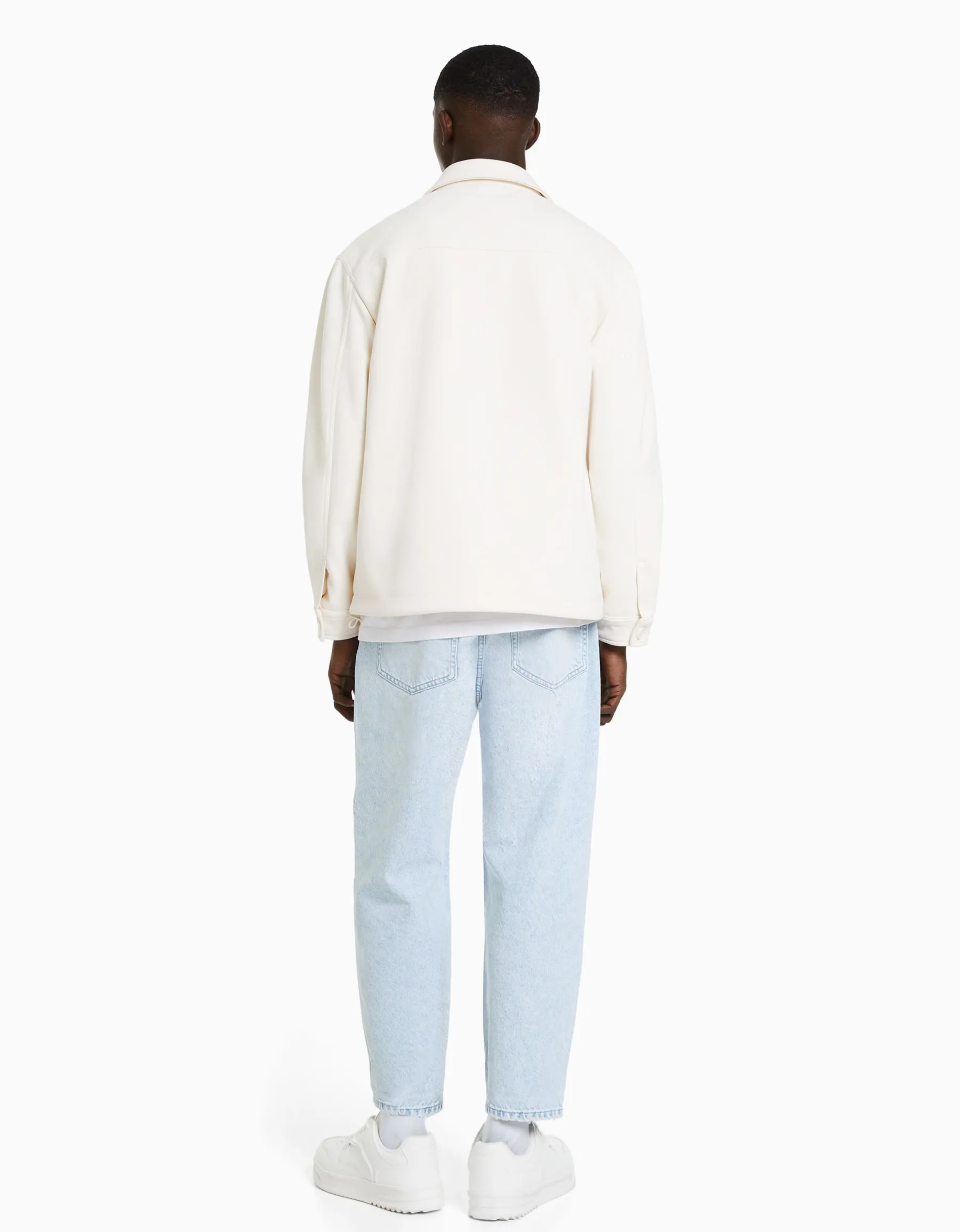 BERSHKA Jeans loose Bleu lavé Store