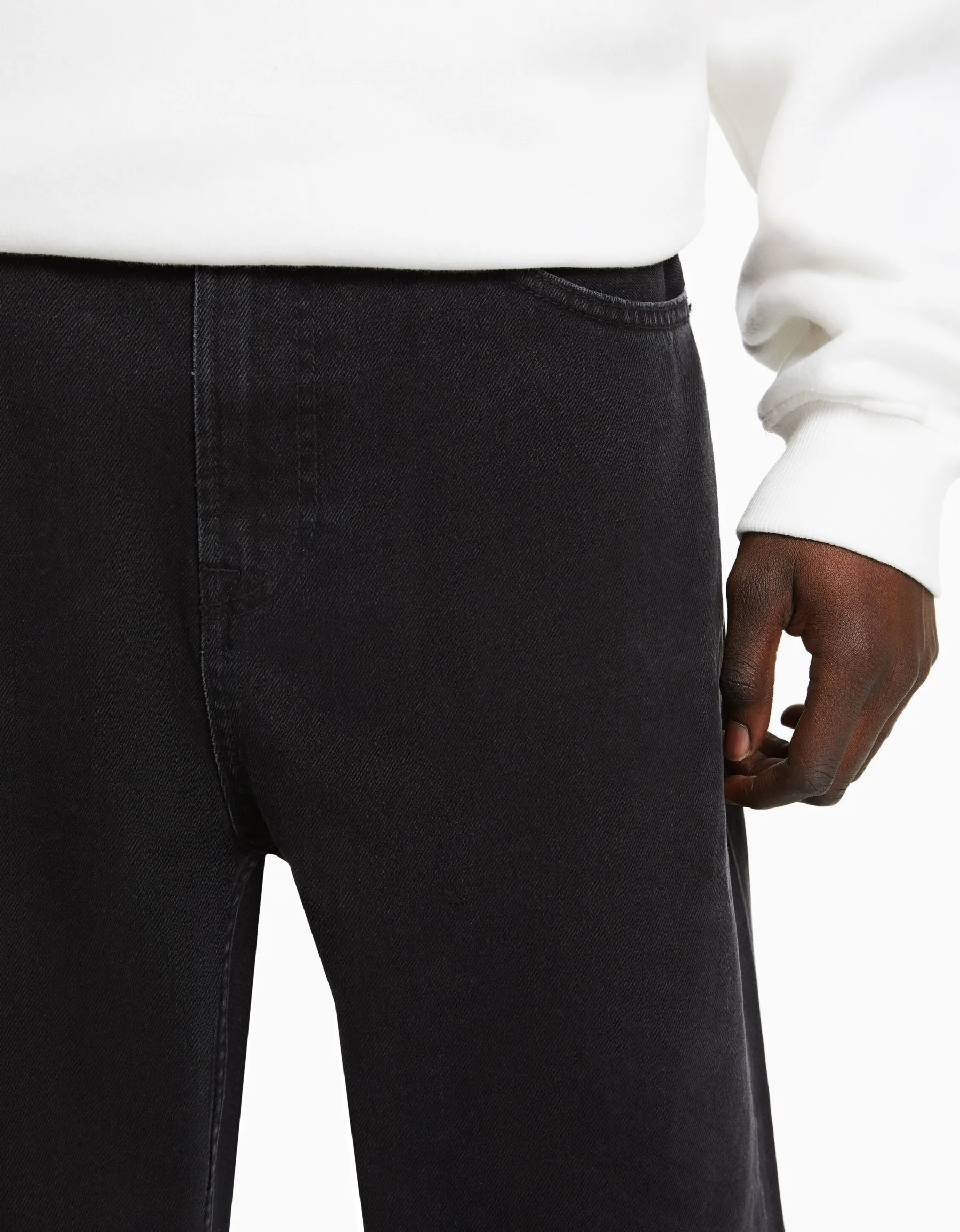 BERSHKA Jeans loose Noir Shop