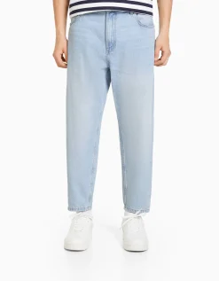 BERSHKA Jeans loose Bleu clair Discount