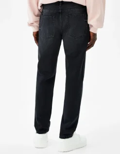 BERSHKA Jeans straight vintage Noir Sale