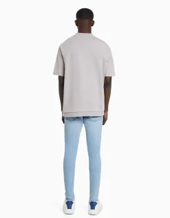 BERSHKA Jeans super skinny Blanc Cheap