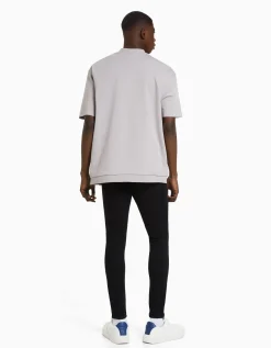 BERSHKA Jeans super skinny Blanc Store