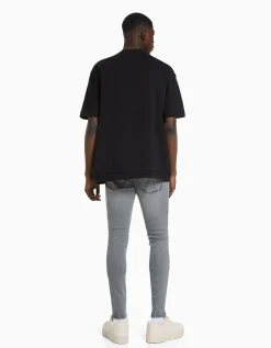 BERSHKA Jeans super skinny Blanc Shop