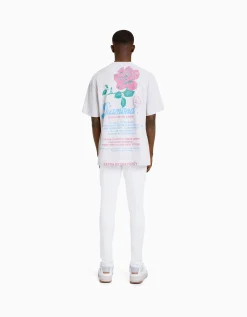 BERSHKA Jeans super skinny déchirés Blanc New