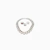 BERSHKA Lot 3 bagues et collier Argent Shop