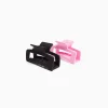BERSHKA Lot 2 barrettes basiques Rose Discount