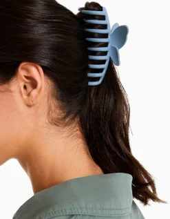 BERSHKA Lot 2 barrettes caoutchoutées détail Bleu clair Best Sale