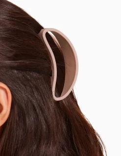 BERSHKA Lot 2 barrettes ovales mates Blanc Cheap