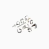 BERSHKA Lot 10 boucles d’oreilles Argent Best