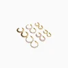 BERSHKA Lot 6 boucles d’eilles anneaux émail strass Or Cheap