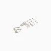 BERSHKA Lot 9 boucles d’oreilles edgy Argent Sale