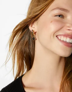 BERSHKA Lot 9 boucles d’eilles papillon cœur Or Online