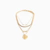 BERSHKA Lot 4 colliers love Or Hot