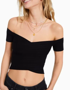 BERSHKA Lot 4 colliers vieillis charm Or Best Sale