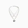 BERSHKA Lot de 4 colliers chaîne Argent Cheap