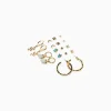 BERSHKA Lot 9 paires de boucles d’eilles serpent Or Cheap