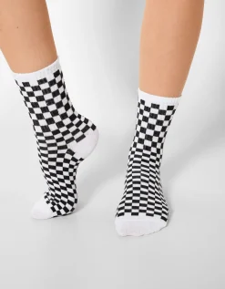 BERSHKA Lot 3 paires de chaussettes broderie Violet Online