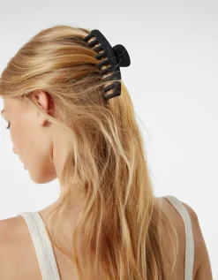 BERSHKA Lot 2 pinces à cheveux de couleur Marron Clearance