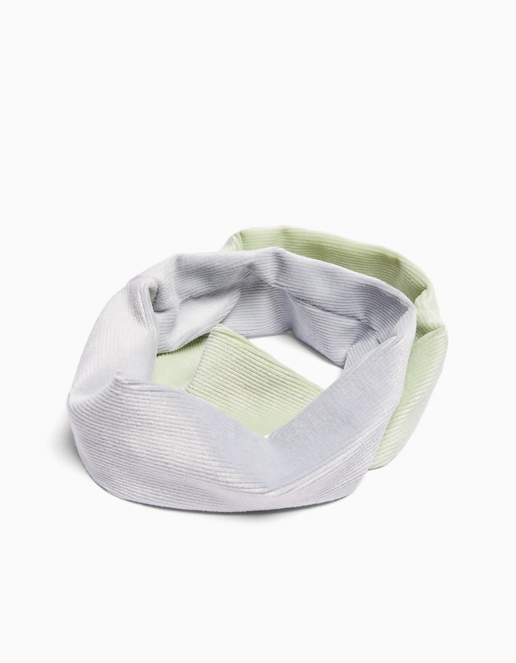 BERSHKA Lot 2 serre-tête élastiques bord-côte Bleu clair Online