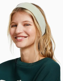BERSHKA Lot 2 serre-tête élastiques bord-côte Bleu clair Online