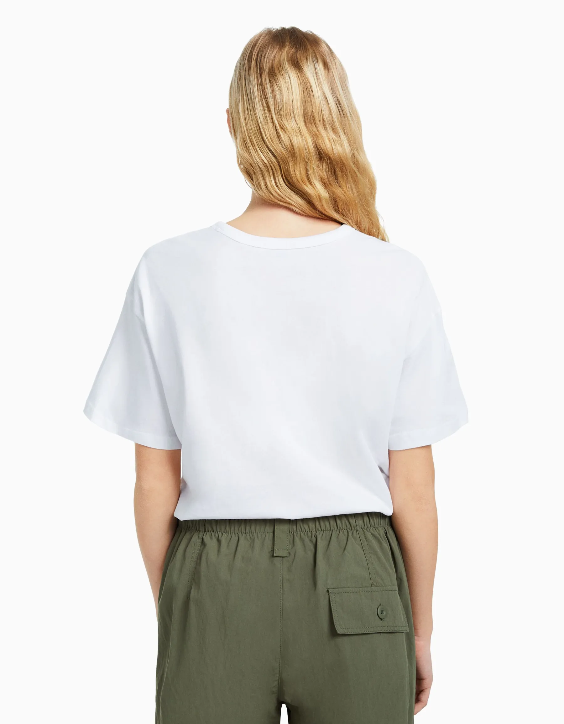 BERSHKA Lot 2 T-shirts oversize manches courtes Multicouleur Sale