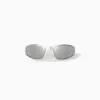 BERSHKA Lunettes chromées Argent Discount