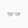 BERSHKA Lunettes de soleil Blanc Hot