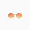 BERSHKA Lunettes de soleil monture métallique Jaune Cheap