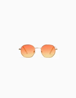 BERSHKA Lunettes de soleil monture métallique Jaune Cheap