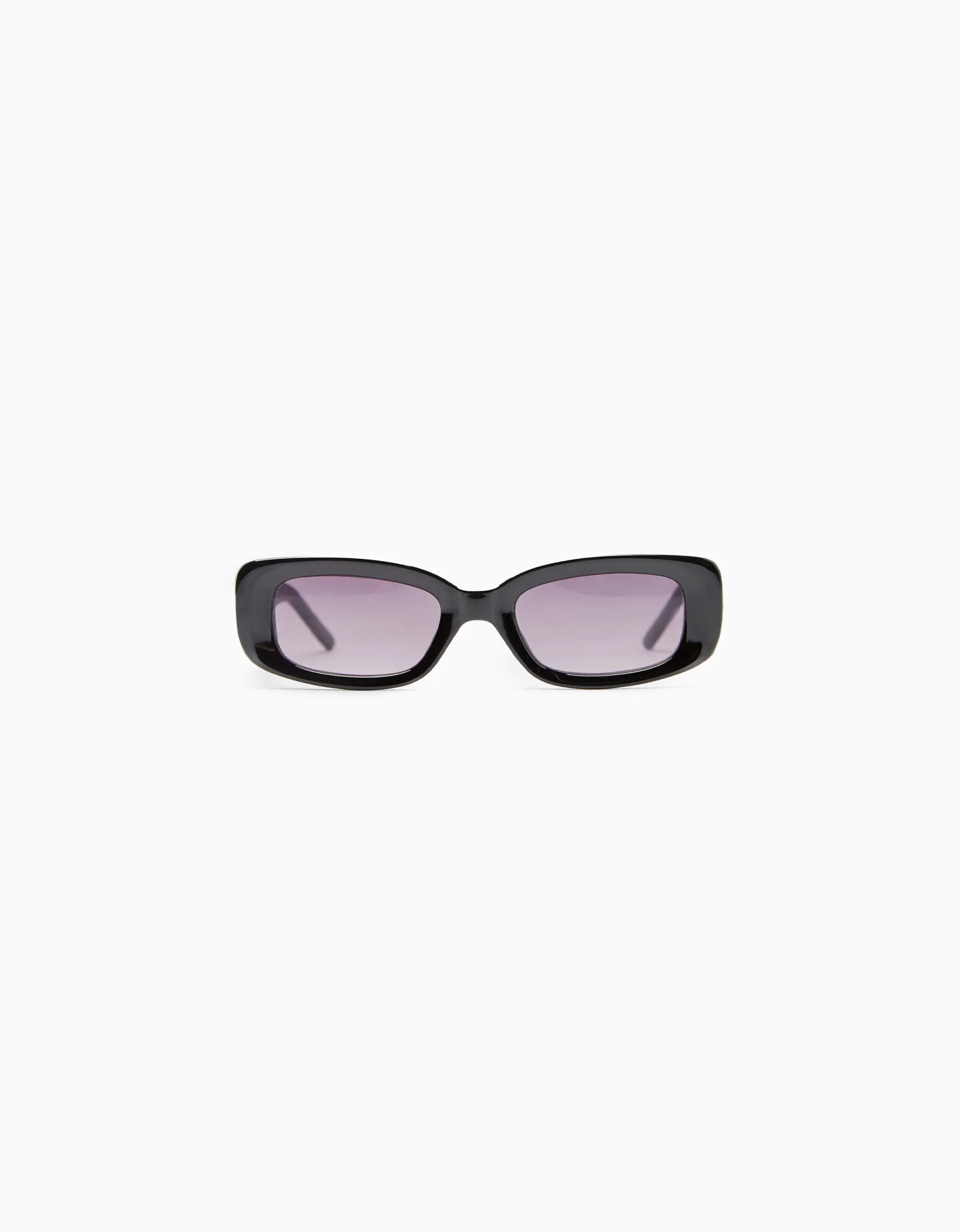BERSHKA Lunettes de soleil rectangulaires Noir Flash Sale