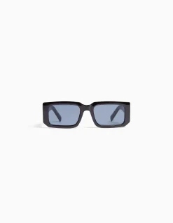 BERSHKA Lunettes de soleil relief Noir Cheap