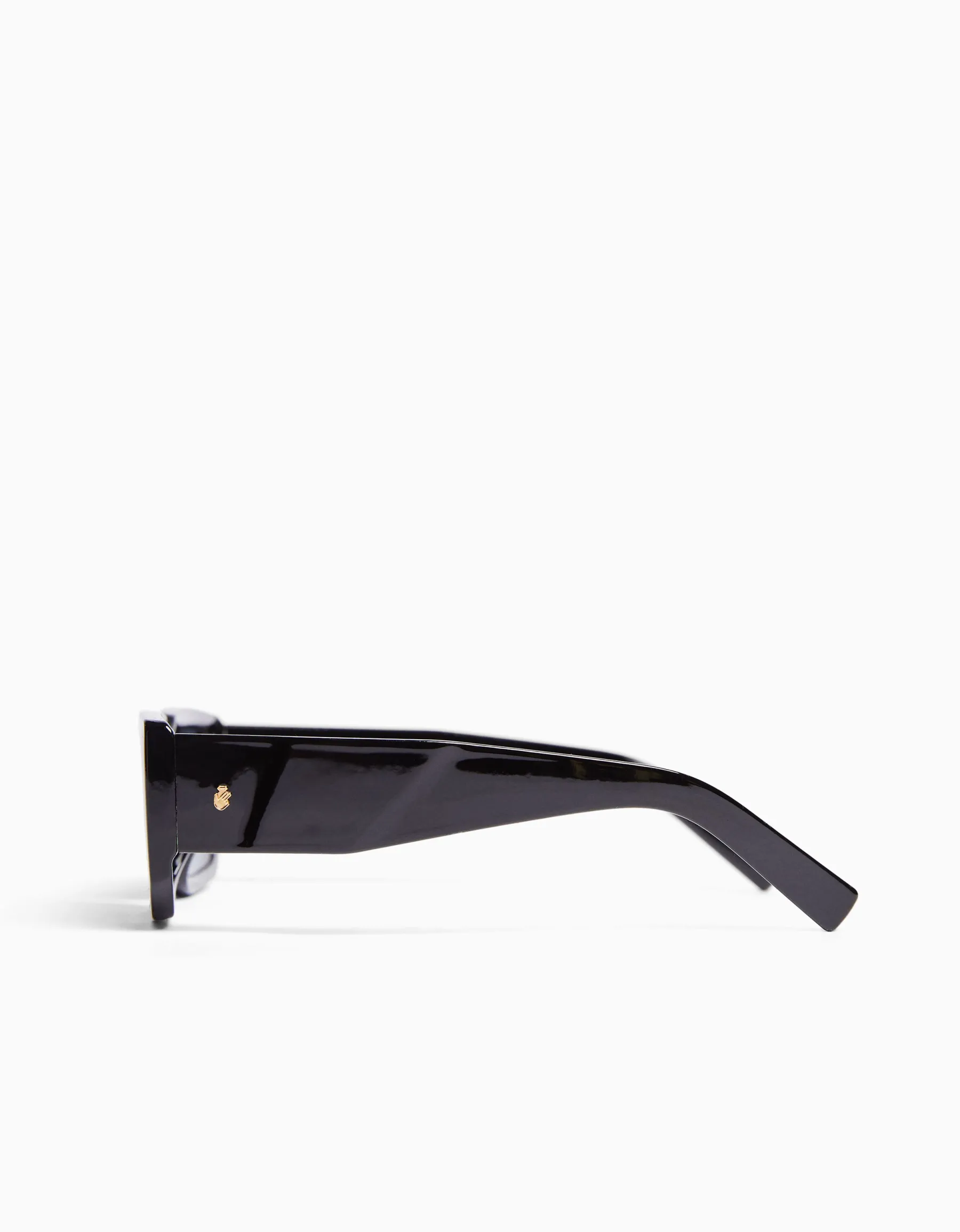 BERSHKA Lunettes de soleil relief Noir Cheap