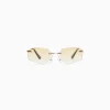 BERSHKA Lunettes de soleil sans monture Orange Fashion