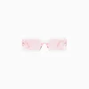 BERSHKA Lunettes de soleil transparentes Rose Best Sale