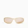 BERSHKA Lunettes vélo colorées Beige Shop