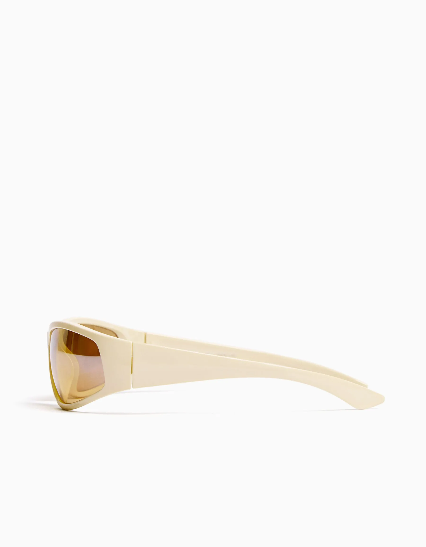 BERSHKA Lunettes vélo colorées Beige Shop