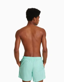 BERSHKA Maillot de bain basique Bleu turquoise Fashion
