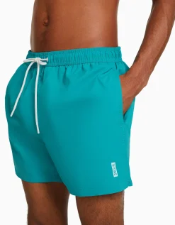BERSHKA Maillot de bain basique Bleu turquoise Best