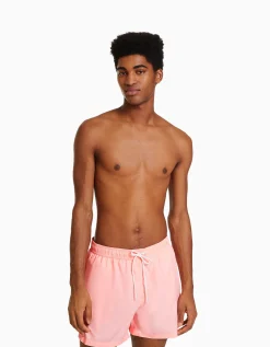 BERSHKA Maillot de bain basique Bleu turquoise Clearance