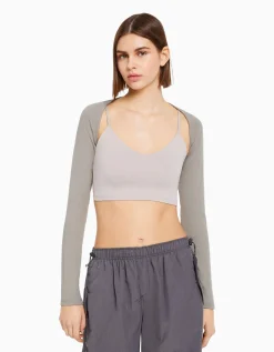 BERSHKA Manchettes basiques Rose Hot