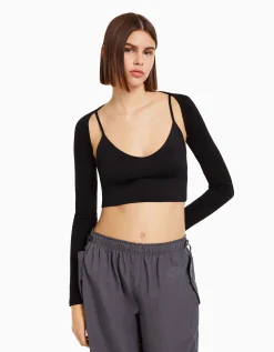 BERSHKA Manchettes basiques Rose Online